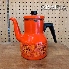 レア！フィネル　アラビアsinivuokko 青い花　ホーロー鍋 17cm レア！フィネル アラビアsinivuokko 青い花 ホーロー鍋 17cm