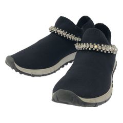 Jimmy Choo スタッズ付き ブラックニットスニーカー 36 - メルカリ