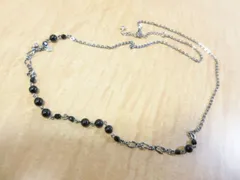 ANNA SUI アナスイ ネックレス ブラック ビーズ チェーン 蝶々 ストーン 星 シルバー