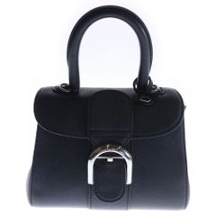 DELVAUX (デルボー) ブリヨン ミニ 2wayハンドバッグ ショルダーバッグ ブラック レザー シルバー金具