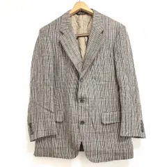 ファソナブル Faconnable ジャケット S3B チェック柄 麻 グレー系 815112