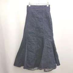 ◇ Θ MAJESTIC LEGON マジェスティックレゴン デニム生地 ロング マーメイド スカート サイズM ブルー系 レディース E  【1506230020140】