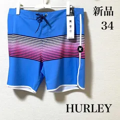 【新品】ハーレー　水着　サーフパンツ　メンズ　34　海パン　HURLEY　水色　ブルー