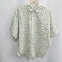 ◇ ⊂ Simplicite サンプリシテ チェック柄 半袖 シャツ サイズ表記なし ライトグリーン レディース E  【1501230020374】