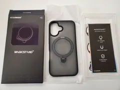 ★CASEKOO iPhone 16 用 ケース 米軍MIL規格 耐衝撃 MagSafe対応 ブラック