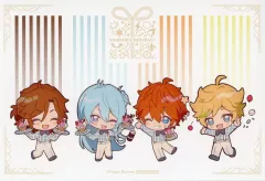 【中古】キャラカード 三毛縞斑＆日々樹渉＆明星スバル＆春川宙 ホリデーカード(Aグループ) 「あんさんぶるスターズ!! ENSEMBLE HOLIDAY!!×animatecafe」 対象期間来店特典