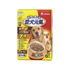 まとめ買い）愛犬元気 7歳以上用 ビーフ・緑黄色野菜・小魚入り 6kg 犬