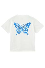 X-girl エックスガール 105252011022 BUTTERFLY SILHOUETTE LOGO S/S TEE Tシャツ WHITE 正規通販 レディース