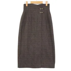 22AW★ PROPORTION BODY DRESSING プロポーションボディドレッシング ウール混★ チェック タイト スカート Sz.S レディース