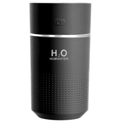 KMJ 卓上 加湿器 小型 超音波式 静音 ナイトライト 強力 大容量 360ml USB アロマ 対応 ポータブル ミニ かしつき デスク オフィス 寝室 車 メーカー１年 ノーマル （ ブラック ） 1