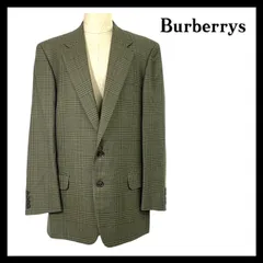 【Burberrys】テーラードジャケット サイズ 94-82-175A6 カーキ系 NEW WOOL/ウール 毛 100% ノバチェック WM442-359-72 アウター バーバリーズ (MM-455)