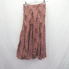 ◇ Re:EDIT サイドファスナー　花柄　フェミニン　春向け ロング丈 フレア スカート サイズC ピンク系 レディース E  【1505290014694】のサムネイル