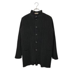 ISSEY MIYAKE イッセイミヤケ プリーツ シャツ ジャケット IM63-FD903 M ブラック