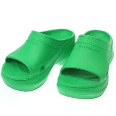 ほぼ未使用　バレンシアガ クロックス サンダル ネオングリーン　厚底 楽天市場】BALENCIAGA×CROCS バレンシアガ クロックス POOL RUB