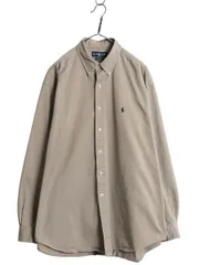 【お得なクーポン配布中!】 90s ラルフローレン 長袖 ボタンダウン シャツ メンズ XL ポロ 長袖シャツ ワンポイント コットン チノ シンプル ワイシャツ 大きいサイズ