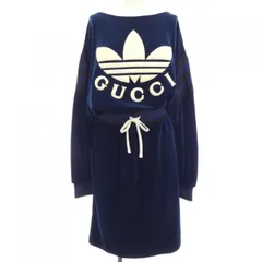 【未使用・タグ付】GUCCI × adidas　スウェットワンピース　L GUCCI - 【未使用・タグ付】GUCCI × adidas スウェット