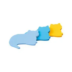 （まとめ）スリーエム ジャパン ポストイットシルエット ネコSSS-NEU（×5セット）