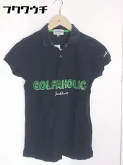 ◇ ◎ JACK BUNNY by PEARLY GATES 半袖 ポロシャツ サイズ1 ネイビー マルチ レディース 【中古】 【1002800484409】