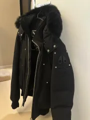 雑誌掲載完売つぶらロゴ可愛！ムースナックルズ定17ダウンジャケット