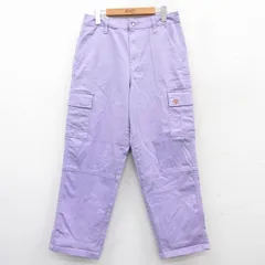 古着 ディッキーズ Dickies カーゴ ワーク パンツ レディース 紫 パープル 25jan20 中古 ボトムス