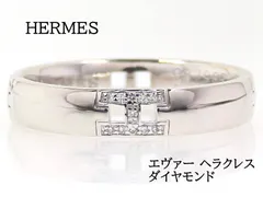 美品 HERMES エルメス エヴァー・ヘラクレスリングK18WG 53HERMESk18リング