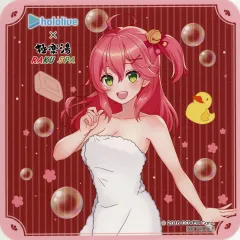 【中古】コースター さくらみこ(フロあがりver.) オリジナルコースター 「バーチャルYouTuber ホロライブ×極楽湯・RAKU SPAコラボ第五弾 フロライフ」 コラボメニュー注文特典