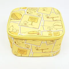 スヌーピー たためるボックスポーチ (イエロー) コミックトラベルシリーズ SNOOPY
