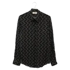 CELINE (セリーヌ) 総柄プリントルーズシャツ 長袖シャツ ブラック 2C813977Rのサムネイル