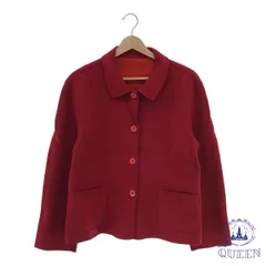 ☆美品☆ アウター コート ショート丈 おしゃれ 長袖 レディース レッド 901-12073 送料無料 古着
