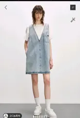 SYSTEM ウォッシュド デニム ワンピース Tシャツ 66 新品