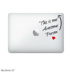 MacBookステッカー"this is one awesome person"