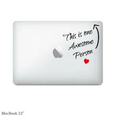 MacBookステッカー"this is one awesome person"