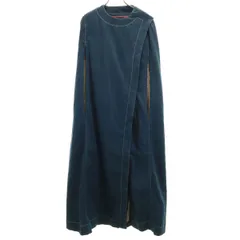 Levi's RED リーバイスレッド 80s ヴィンテージ ロング デニム ポンチョ XS ブルー系 レディース 古着