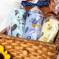 【オススメ商品‼️】アニマルタオルハンカチ3枚セット♡