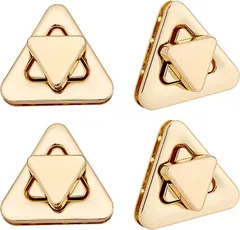 WADORN 4セットバッグ 錠前金具差込錠 ハンドバッグターンロック 財布ツイストターンロック