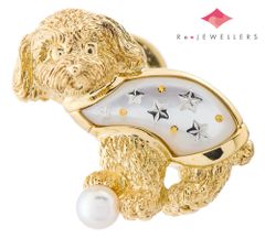 ミキモト ピクウェ 犬モチーフ 4.3mm アコヤ真珠   ブローチ