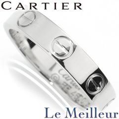 カルティエ Cartier ミニラブ リング 指輪 K18WG 8号 中古 プレラブド 返品OK