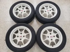 ◎傷少美品 希少 DC2インテグラ タイプR 96スペック 純正 15in 6J +50 114.3/4H 良溝 ル・マン 195/55R15付 チャンピオンシップホワイト