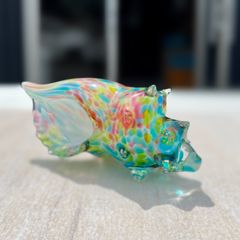 glass shell  カラフル　1点　吹きガラス 　貝殻
