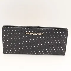 良品 マイケルコース 長財布 ゴールド金具  ブラック レディース長財布 YUM  2000000 NSK