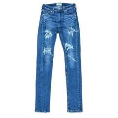 GYDA M/W Many ripped スキニーデニムパンツ ブルー レディースXS ジェイダ メニーリップド