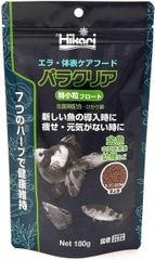 キョーリン エラ・体表ケア用配合飼料 パラクリア 特小粒フロート180ｇ浮上性 粒サイズ：1.7～2.0mm