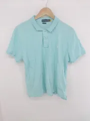 ◇ POLO RALPH LAUREN ワンポイントロゴ 半袖 ポロシャツ サイズXL 175/100A ライトブルー系 レディース P 【1308040002541】