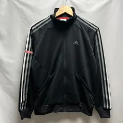 adidas TOKYO ジャージ 中古品 入手困難！】adidas TOKYO ジャージ L 白 赤 切替 刺繍 古着
