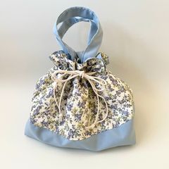 保冷巾着　持ち手つき　リバティ　ムーンモス