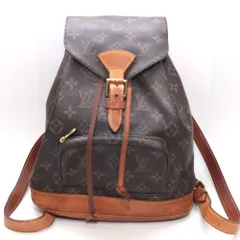 LOUIS VUITTON/ルイヴィトン M51136  モンスリMM モノグラム リュック・デイパック ブラウン レディース
