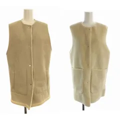 ジャーナルスタンダード JOURNAL STANDARD 23AW フェイクムートンリバーシブルベスト ミドル丈 ボア F グレージュ 23011400907030 /EE