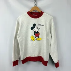 Mickey's COLLECTION 90年代 ミッキーマウス プリント カラーリブスウェット レアタグ 07081106 01