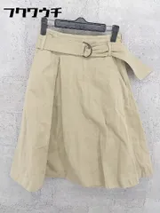 ◇ ◎ N. Natural Beauty Basic サイドジップ 膝丈 フレア スカート サイズS ベージュ レディース 【中古】 【1002802445064】