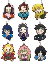 【中古】キーホルダー・マスコット(キャラクター) 全9種セット 「鬼滅の刃 キャラばんちょうこう ラバーマスコット 弐ノ型」